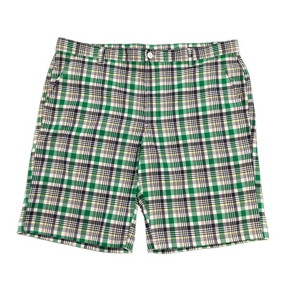 IZOD Golf Men's Multicolor Plaid Casual Golf Shorts w/ Pockets | Size 42 - Picture 1 of 9
